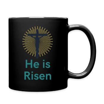 jésus - il est ressuscité - Mug uni - noir - Droite