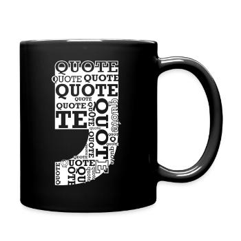 Quote - Tasse einfarbig - Schwarz - Rechts