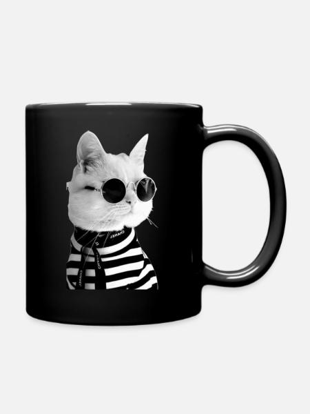 Cat Collection - Full Colour Mug - black
