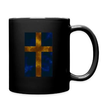 Swedish Flag - Full Colour Mug - black - Right