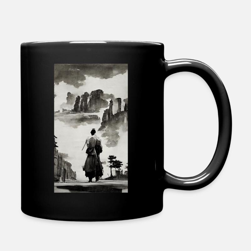 SamouraĂŻ Japonais Sombre - Mug uni - noir