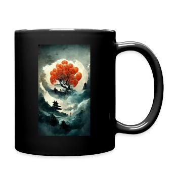Tree Chinese - Full Colour Mug - black - Right