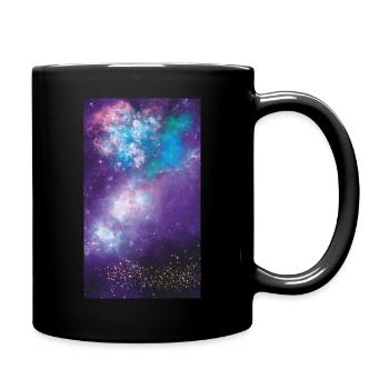 Galaxy - Tasse einfarbig - Schwarz - Rechts
