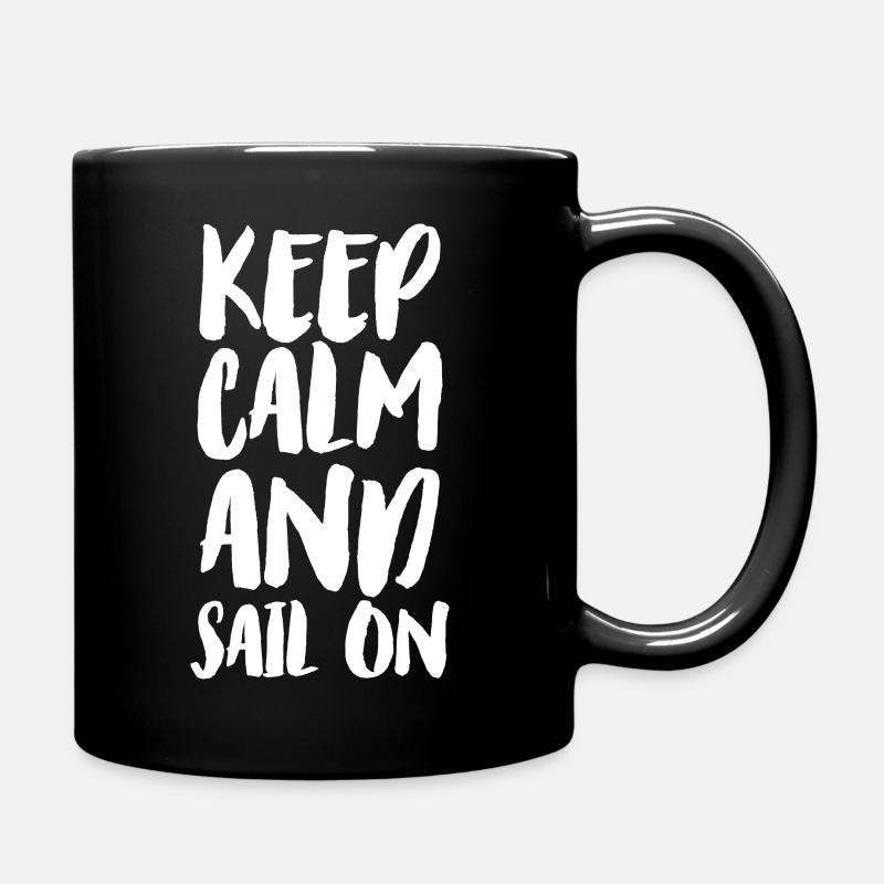 Restez calme et naviguez - Mug uni - noir