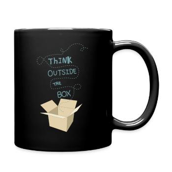 Think outside the box - Soyez originaux ! - Mug uni - noir - Droite