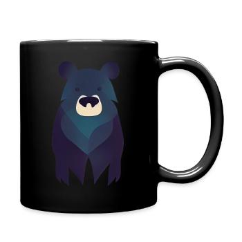 Blue Bear - Tasse einfarbig - Schwarz - Rechts