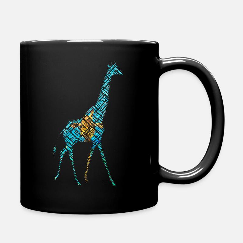 Giraffception - Tasse einfarbig - Schwarz