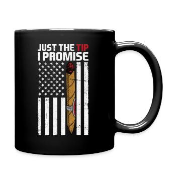 Just The Tip Cigar Smoker - passion cigar - Full Colour Mug - black - Right