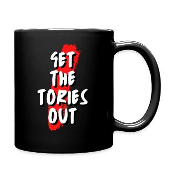 Get The Tories Out - Full Colour Mug - black - Right