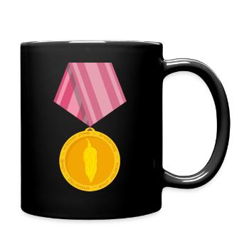 Bhut Jolokia Chili Medal - Full Colour Mug - black - Right