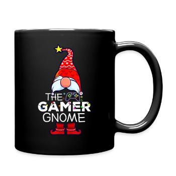 the gamer gnome - Full Colour Mug - black - Right