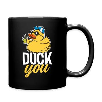 Motif propriétaire amoureux du canard drôle et mignon - Canards - Mug uni - noir - Droite