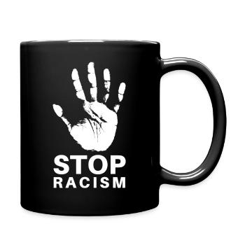 Stop racism against racism - Full Colour Mug - black - Right