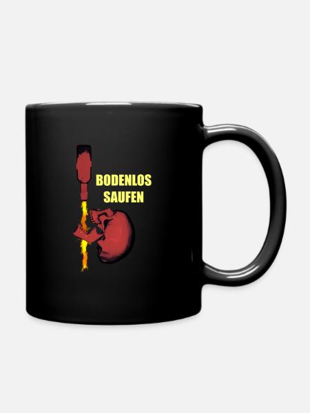 BODENLOS SAUFEN - Tasse einfarbig - Schwarz