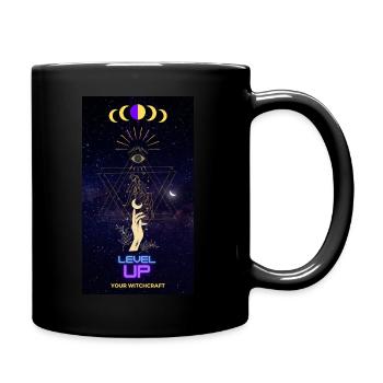 Level Up - Tasse einfarbig - Schwarz - Rechts
