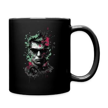Handsome in a splash of colour - Full Colour Mug - black - Right