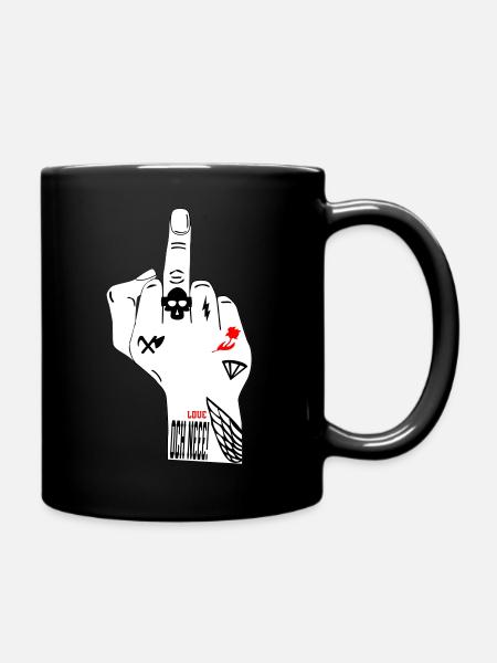 Love Och Neee! - Tasse einfarbig - Schwarz