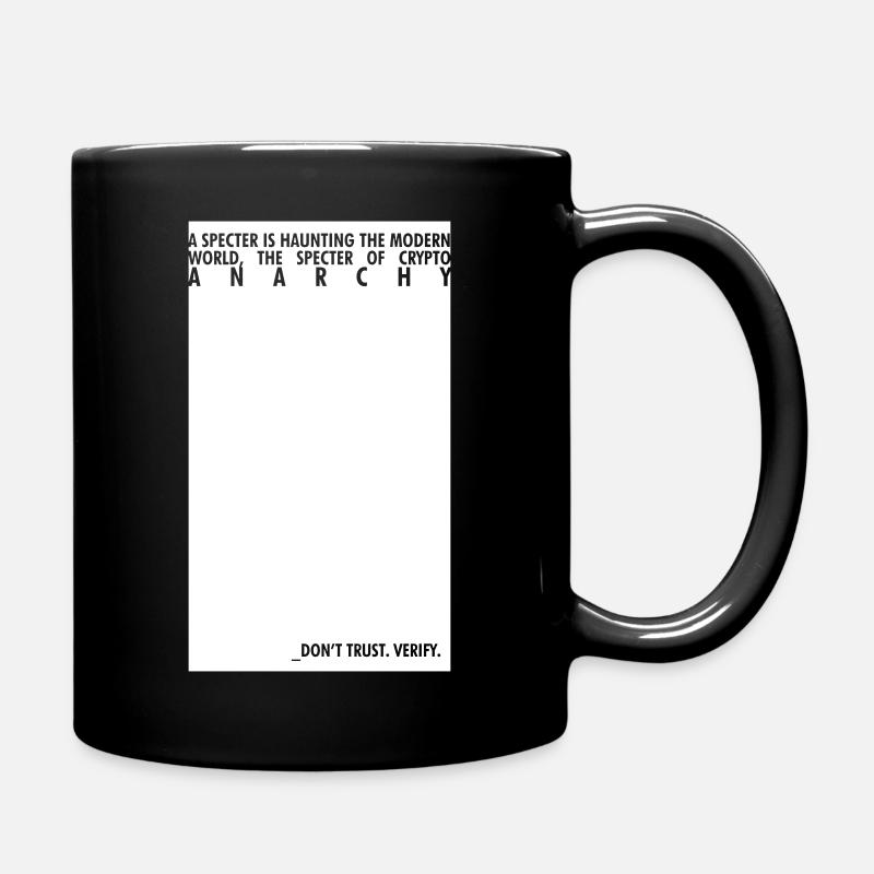 Crypto Anarchy - Tasse einfarbig - Schwarz