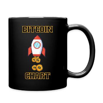 Bitcoin à la Lune Graphique Bitcoin - Mug uni - noir - Droite