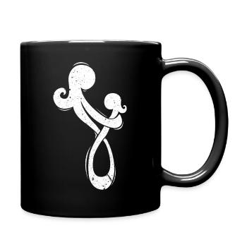 Mom infinity - Tasse einfarbig - Schwarz - Rechts