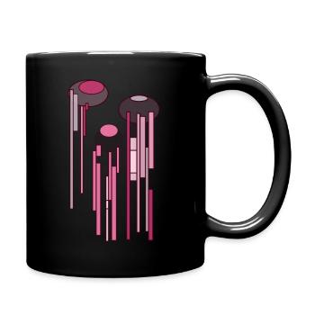 Pieuvre spatiale - Mug uni - noir - Droite