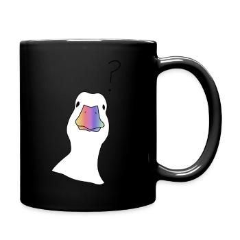 Duck Rainbow Version - Full Colour Mug - black - Right