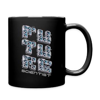 Scientist, 3D Futuristic, Future Sci Fi - Full Colour Mug - black - Right