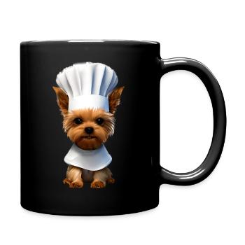 Yorkshire Terrier Restaurateur Chien Cuisine Chiot - Mug uni - noir - Droite