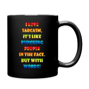 Wordplay Warrior - Full Colour Mug - black - Right