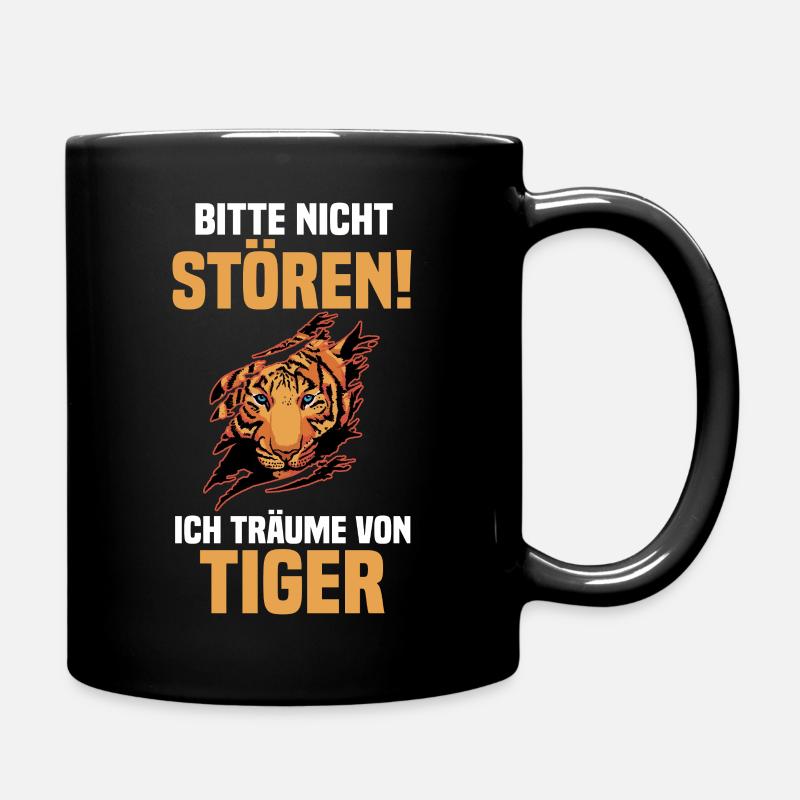 Tiger Motiv - Tasse einfarbig - Schwarz