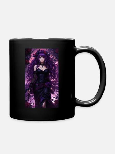 Lady Mirror - Tasse einfarbig - Schwarz