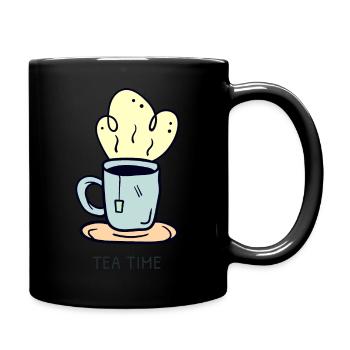 Tea time Teebeutel - Tasse einfarbig - Schwarz - Rechts