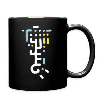 Scifi Industrial Alien Ornament - Tasse einfarbig - Schwarz - Rechts