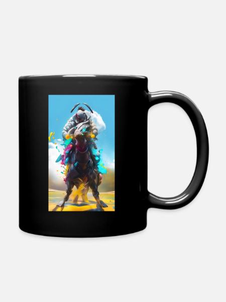 Alien Rider - Tasse einfarbig - Schwarz