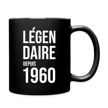 Paintball Airsoft - Tasse einfarbig - Schwarz - Rechts