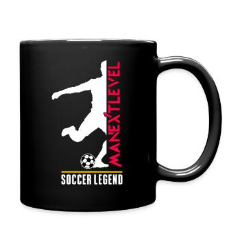 Soccer Legend - Tasse einfarbig - Schwarz - Rechts