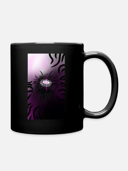 Alles im blick - Tasse einfarbig - Schwarz