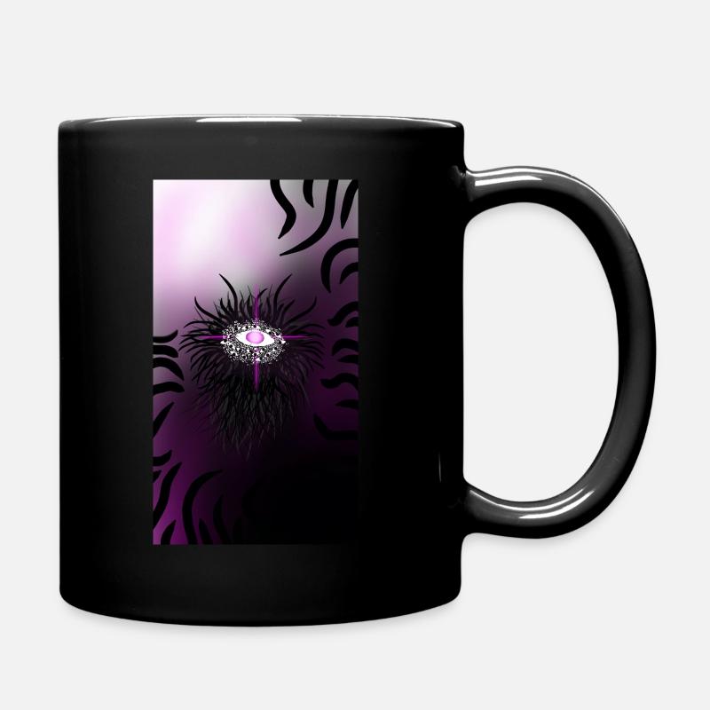 Alles im blick - Tasse einfarbig - Schwarz
