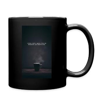 Motivation Quote - Tasse einfarbig - Schwarz - Rechts