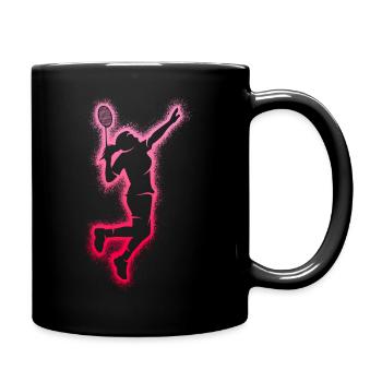 Joueur de badminton Badminton Filles Badminton - Mug uni - noir - Droite