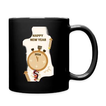 Happy New Year 2024 Year of the Dragon - Full Colour Mug - black - Right