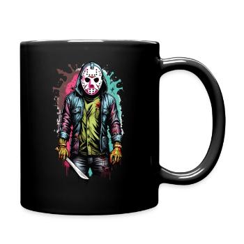T Shirt Design Jason Graffiti - Tasse einfarbig - Schwarz - Rechts