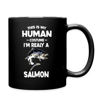 This is My Human Costume I m Really A Salamon - Mug uni - noir - Droite