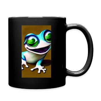 Crazy Frog Watercolor Graphic 73572955 1 - Tasse einfarbig - Schwarz - Rechts