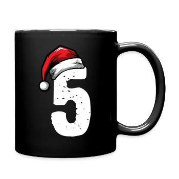 5 Numéro de Noël - Mug uni - noir - Droite