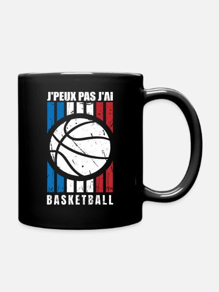 Je Peux Pas J'ai Basketball - Mug uni - noir