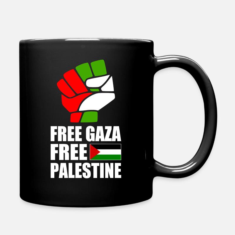 Free gaza Free palestine - Mug uni - noir