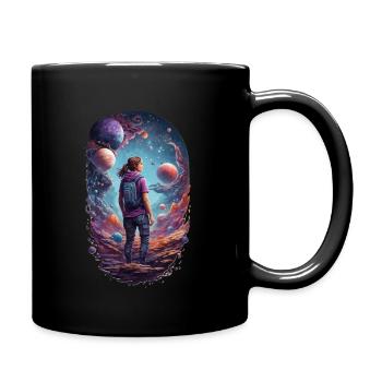 Space "Galactic Odyssey" - Full Colour Mug - black - Right