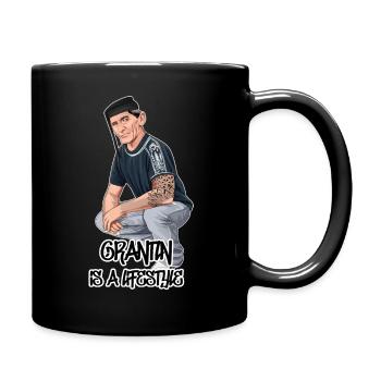 Rieser Grantler // Illustration - Tasse einfarbig - Schwarz - Rechts