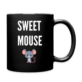 Süße Maus Kosename Freundin Schwester Geschenke - Tasse einfarbig - Schwarz - Rechts